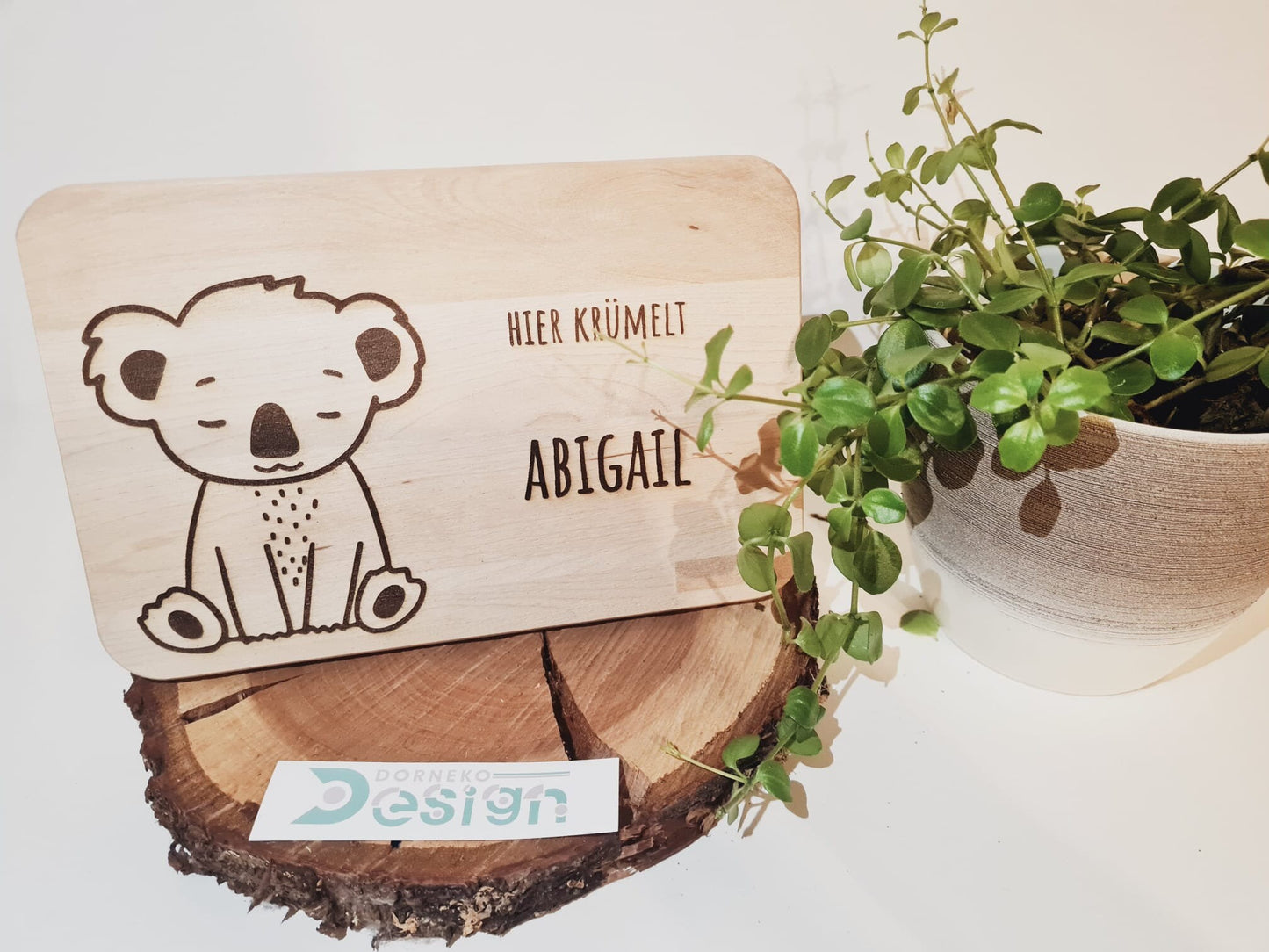 Koala - Holzbrettchen mit personalisiertem Gravur