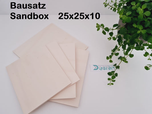 BAUSATZ Buddelbox 25x25x10cm *grader Rand* für Kleinnager