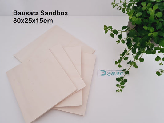 BAUSATZ Buddelbox 30x25x15cm *grader Rand* für Kleinnager