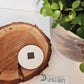 Holzscheibe Magnet mit Hamster oder persönlicher Gravur