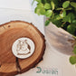 Holzscheibe Magnet mit Hamster oder persönlicher Gravur