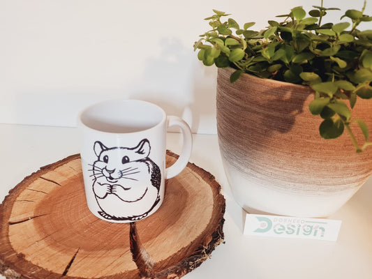 Hamstertasse mit optionalem Namen